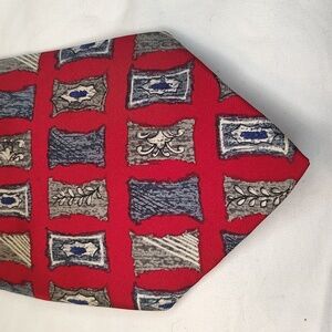 Christian Dior Vintage Silk Tie Vibrant Red